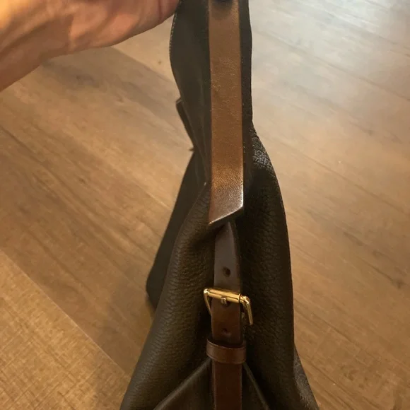 Dooney & Bourke Dark Brown Handbag with Gold Accents - Picture 4 of 7